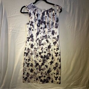 Ann Taylor silk blend dress. Bridal shower, rehearsal dinner, feminine, satin